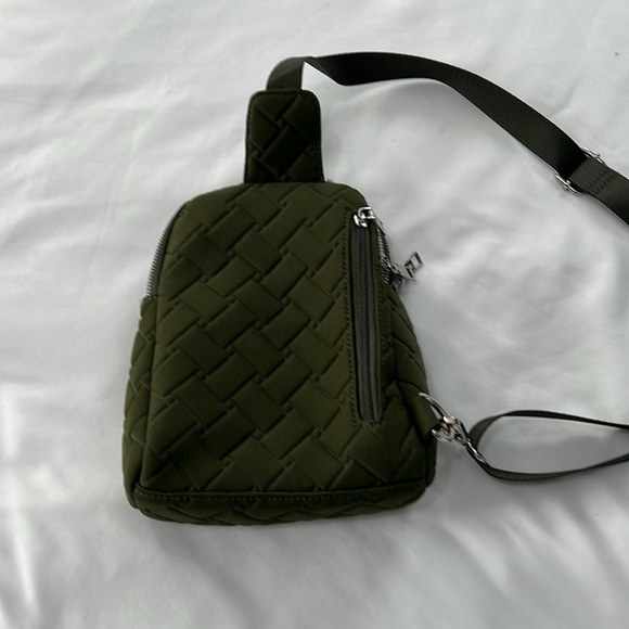 Destination Army Green Quilted Mini Backpack - Picture 2 of 5